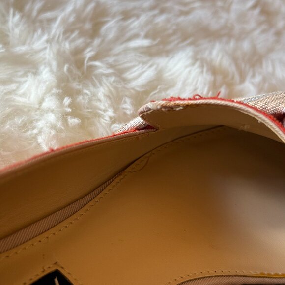 Violet & Red Terracotta Canvas Loafers w/ Bow Accent – Size 8 - Picture 5 of 5